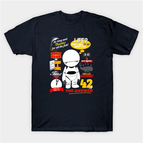 42 The Hitchhikers Guide To The Galaxy T Shirt Teepublic