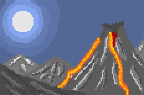 Volcano Pixel Art Maker