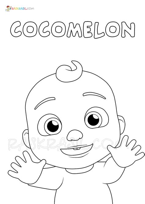 Cocomelon Coloring Pages Cocomelon Logo Outline Telah Hadir