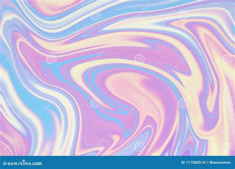 Holographic Iridescent Surface Wrinkled Cloth Real Hologram Background