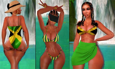 Jamaican Swimsuit Recolor Wip ♡ Pink Simz