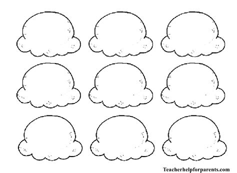 ice cream scoops template download printable pdf