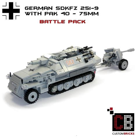 Custombricksde Lego Ww2 Wwii Wehrmacht Pak 40 Artillerie Artillery