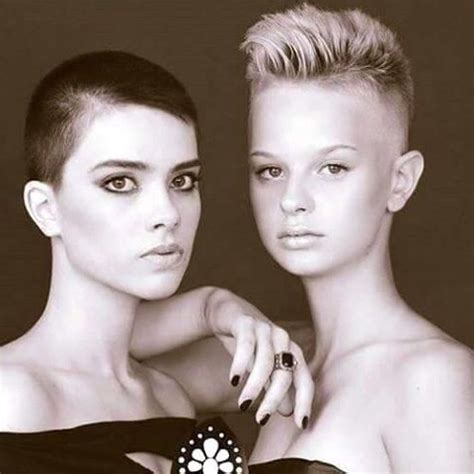 I didn't pay it much mind the first few years i was out chatting up girls. Two SHG's is better than one! | Short hair styles, Girl ...