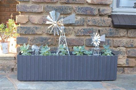 How To Quickly Update An Outdoor Planter Windmill And Protea