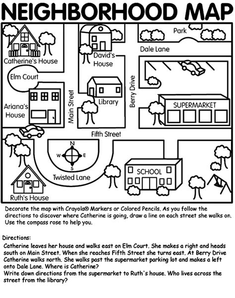 10 Best Images Of Map Key Worksheets For Kindergarten Neighborhood