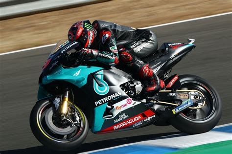 I'd be surprised if fabio #quartararo doesn't get disqualified from the #catalangp for circulating the final handful of laps without a chest protector and. Second Pole In A Row For Fabio Quartararo At Jerez