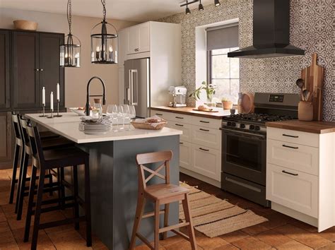 These ikea kitchen doors look amazing in either colour with black, white, or grey interior design plus. An AXSTAD kitchen that's built for socialising in 2020 ...
