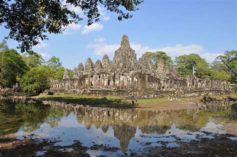 Hd Wallpaper Cambodia Angkor Wat Krong Siem Reap Sunrise Purple