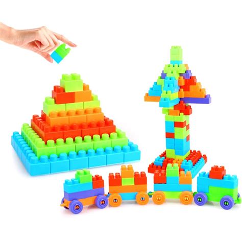 New 92 Pcs Diy Funny City Creative Educational Bricks Building Blocks