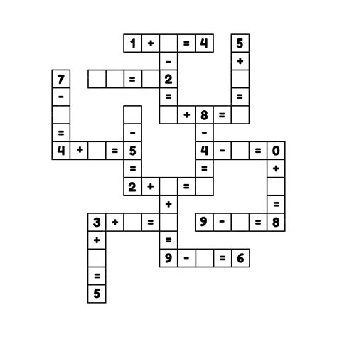 Math Crossword Puzzle