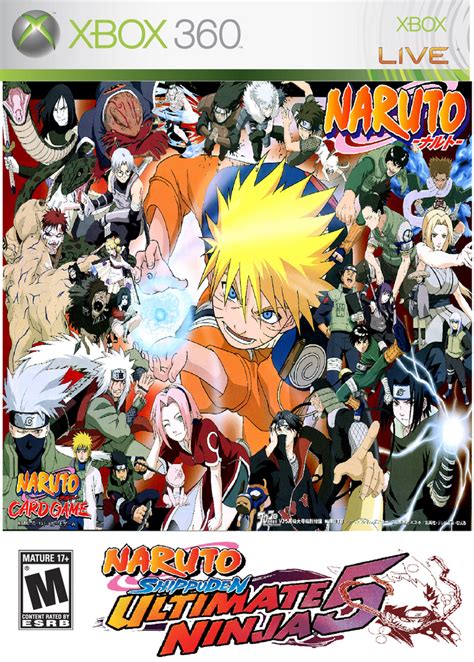 Naruto Shippuuden Ultimate Ninja 5 Xbox 360 Cover By Puja39 On Deviantart