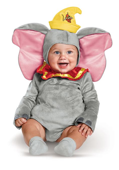 The boy in a costume of superhero. Dumbo Infant Costume