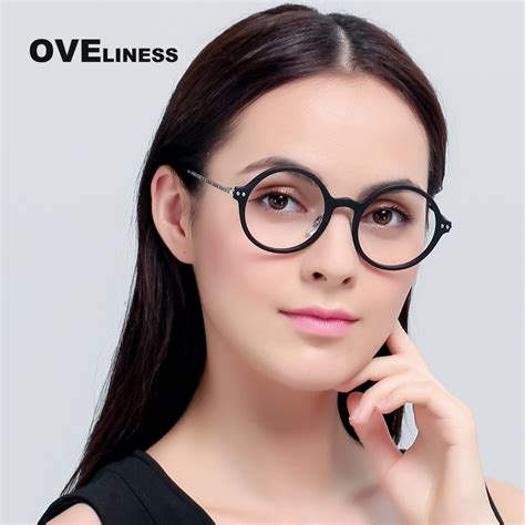 Tr90 Eyeglasses Frame Women Optical Round Vintage Spectacle Frames