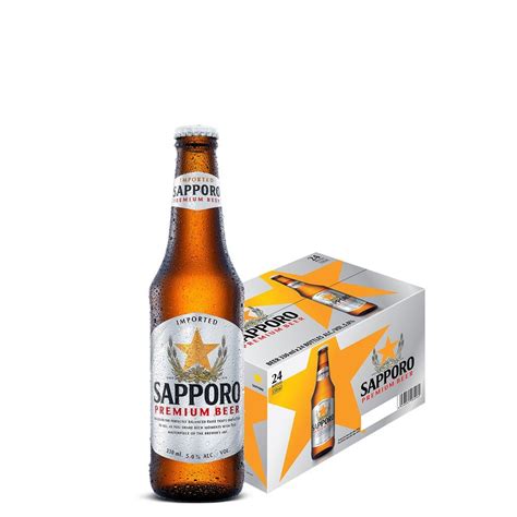 Sapporo Premium Beer Bottle 24 X 330ml Expiry 01 Nov 2022