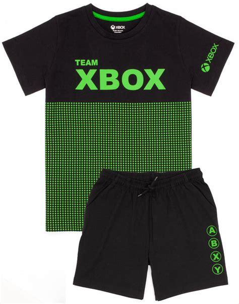 Xbox Boys Short Pyjamas Black — Vanilla Underground