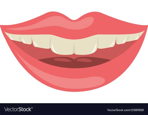 Mouth Cartoon Icon Royalty Free Vector Image Vectorstock