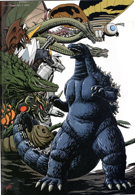 Chernobog13 “heisei Godzilla And All The Foes He Faced By Shinji