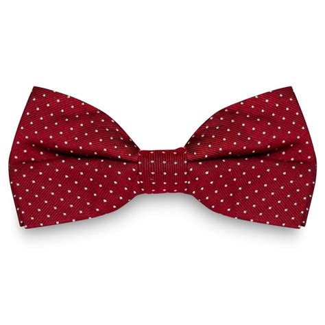 Accessories And Jewelry For Men Red Polka Dot Silk Bow Ties Pre Tied Bow Tie