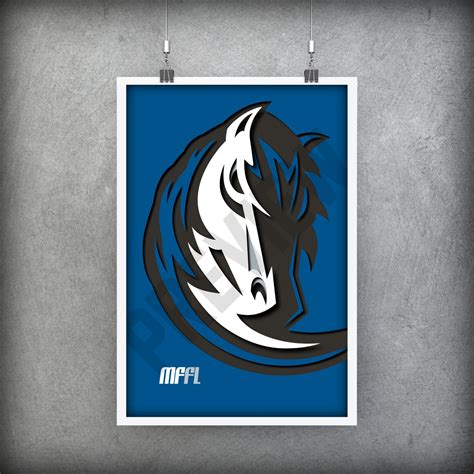 Dallas Mavericks Nba Poster Printable Digital Art Digital Etsy