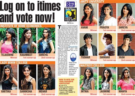Delhi Times Fresh Face Contest Winners From Amity University Details