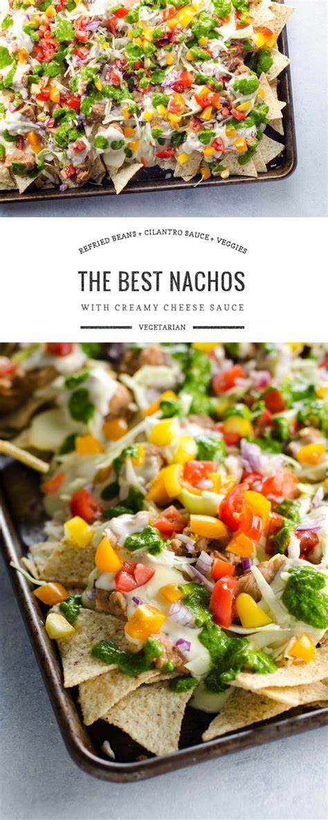 Very good 4.4/5 (5 ratings). Easy Vegetarian Nachos Recipe with Creamy Cheese Sauce | Recipe | Main Course Food | Vegetarian ...