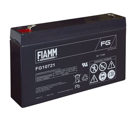 Fg10721 6v 72ah Battery Fiamm Batteries Energom