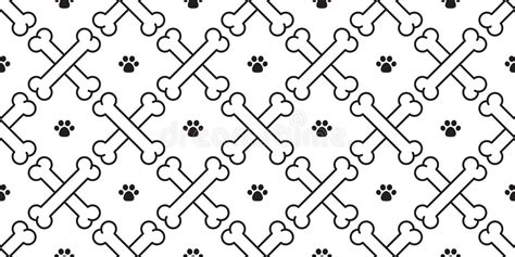 Dog Paw Vector Crossbones Pirate Icon Dog Bone Illustration Logo Stock