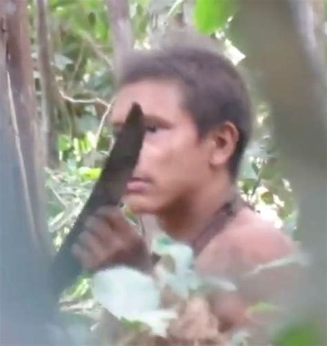 last survivor of uncontacted amazon tribe caught on camera images