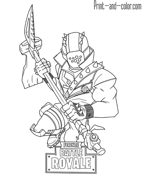 Fortnite Coloring Page Print And Coloring Home