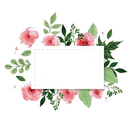 Floral Logo Olshop Kosong Bunga Materi Belajar Online