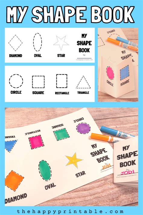 Shape Book A Fold Up Book For Learning Shapes The Happy Printable