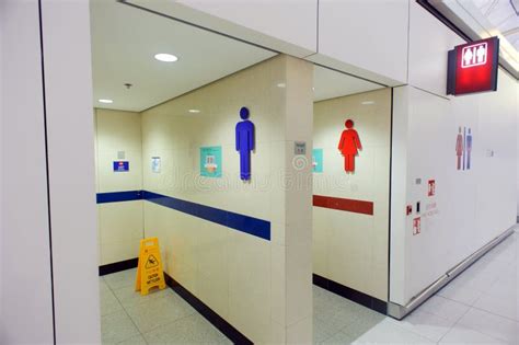 Toilet In Airport Editorial Photo Image Of Wash Symbol 51423886