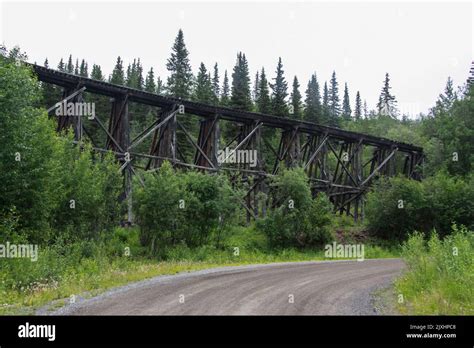 Wooden Railroad Trestle Over River Hi Res Stock Photography And Images