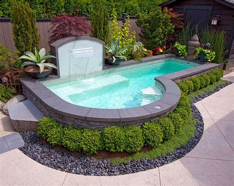 Refréscate este verano en su pequeña piscina del patio trasero Diseño