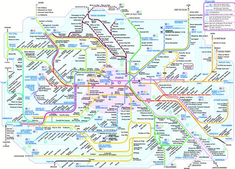 Map Of Local Train System Paris Forum Tripadvisor