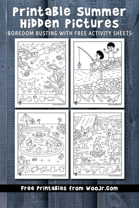 Fun games for kids | highlights. Printable Summer Hidden Pictures | Woo! Jr. Kids ...