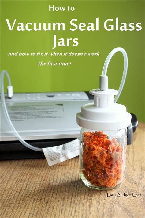 Instant rice cannot be stored as. How to Vacuum Seal in Glass Mason Jars with a Foodsaver ...