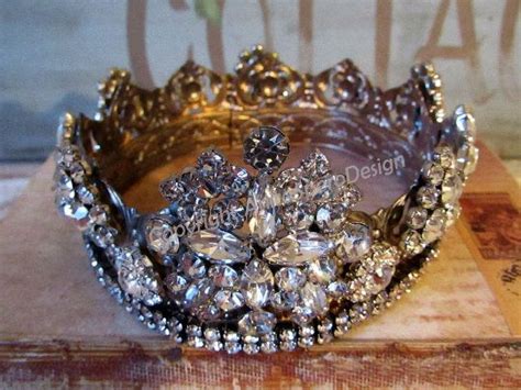 Handmade Crown Home Decor Accent And Statues Silvery Gold Etsy