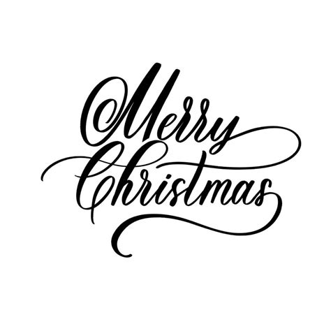 Merry Christmas Hand Lettering Inscription 5093195 Vector Art At Vecteezy