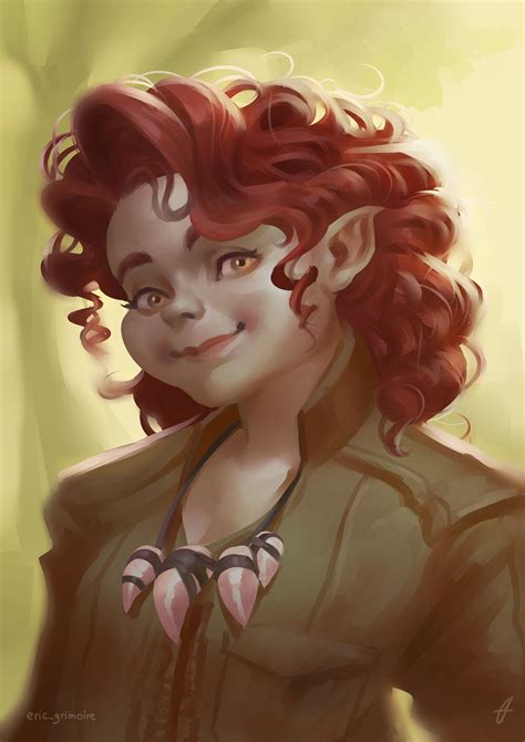 Pin By Daniel On Rpg Character Portraits Female Gnome Character