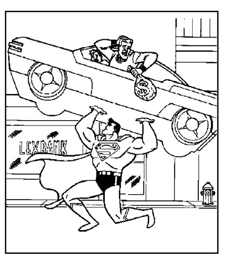 Superman is identified by his special dress, cape and shield. Superman Coloring pages ~ Free Printable Coloring Pages ...