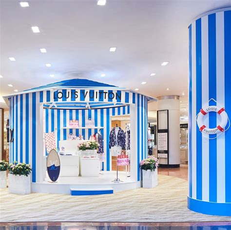 Louis Vuitton Opens A Summer Themed Pop Up Store At Galeries Lafayette