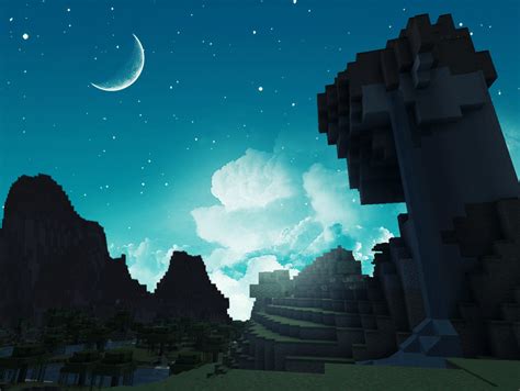 Minecraft shaders background 68 hd best images page 2 of 67. Beautiful Night in Minecraft - Screenshots - Show Your ...