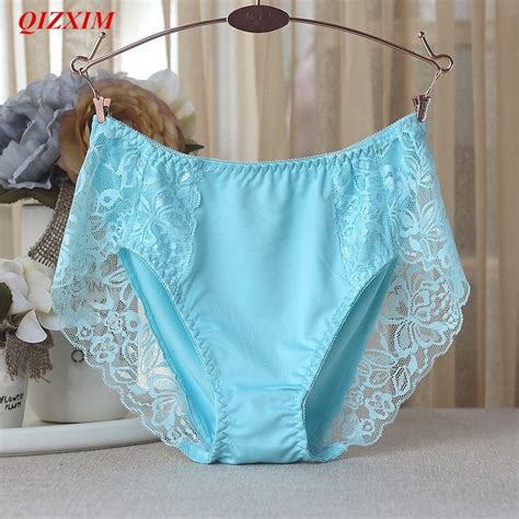 For 100kg Mm Milk Silk Underwear Women High Quality Sexy Lace Briefs
