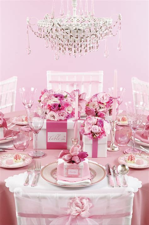 Pink Party Table Decorations One Pretty Pin Glamorous Pink Party Table