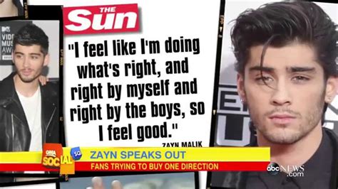 zayn malik speaks out after leaving one direction youtube