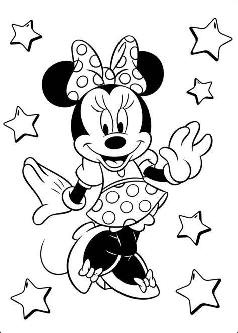 Kleurplaten Minnie Mouse 45