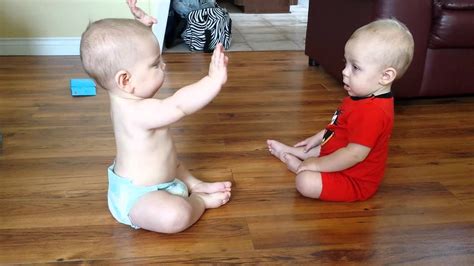 Babies Talking To Each Other Youtube