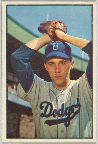Issued By Bowman Gum Company Billy Loes Pitcher Brooklyn Dodgers